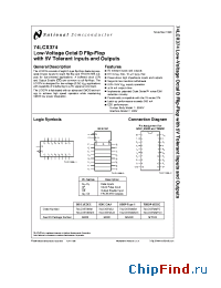 Datasheet 74LCX374 manufacturer National Semiconductor