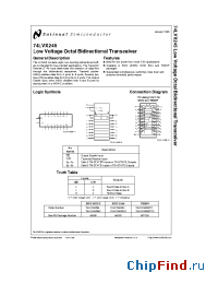 Datasheet 74LVX245 manufacturer National Semiconductor