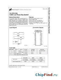 Datasheet 74LVX3L384MTC manufacturer National Semiconductor
