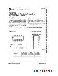 Datasheet 74LVX4245 manufacturer National Semiconductor