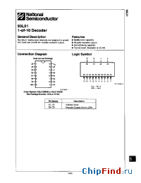Datasheet 93L01 manufacturer National Semiconductor