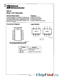 Datasheet 93L21 manufacturer National Semiconductor
