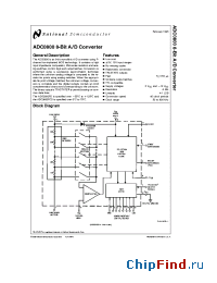 Datasheet ADC0800PD manufacturer National Semiconductor