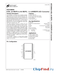 Datasheet ADC0806 manufacturer National Semiconductor
