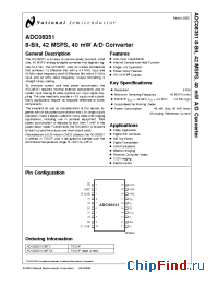 Datasheet ADC08351CIMTCX manufacturer National Semiconductor
