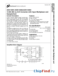 Datasheet ADC10061BIN manufacturer National Semiconductor