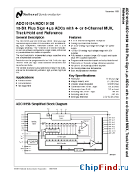 Datasheet ADC10154CI manufacturer National Semiconductor