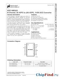 Datasheet ADC108S022EVAL manufacturer National Semiconductor
