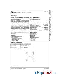 Datasheet ADC1173CIMTCX manufacturer National Semiconductor