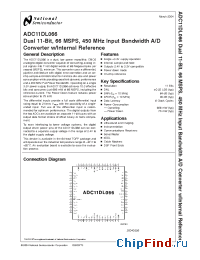 Datasheet ADC11DL066 manufacturer National Semiconductor
