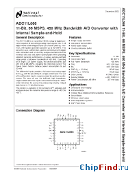 Datasheet ADC11L066 manufacturer National Semiconductor