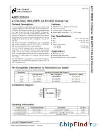 Datasheet ADC122S051EVAL manufacturer National Semiconductor