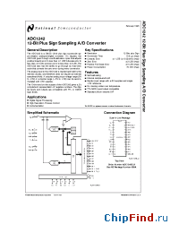 Datasheet ADC1242 manufacturer National Semiconductor