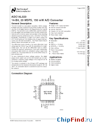 Datasheet ADC14L020 manufacturer National Semiconductor