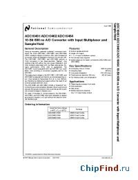 Datasheet ADC20461CIWM manufacturer National Semiconductor