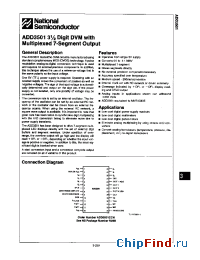 Datasheet ADD3501CCN manufacturer National Semiconductor