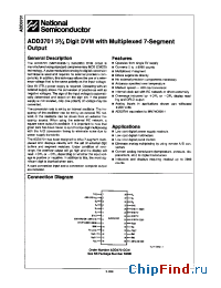 Datasheet ADD3701 manufacturer National Semiconductor