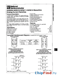 Datasheet AH5009 manufacturer National Semiconductor