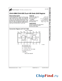 Datasheet CD4015 manufacturer National Semiconductor