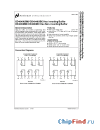 Datasheet CD4049 manufacturer National Semiconductor