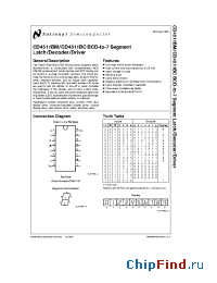 Datasheet CD4510BC manufacturer National Semiconductor
