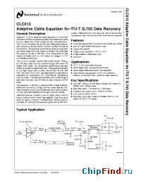 Datasheet CLC012AJE-TR13 manufacturer National Semiconductor