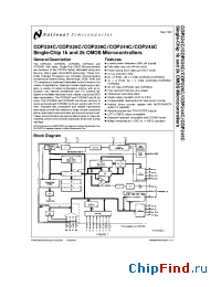 Datasheet COP224C manufacturer National Semiconductor