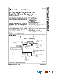 Datasheet COP411L manufacturer National Semiconductor