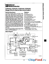 Datasheet COP444L manufacturer National Semiconductor