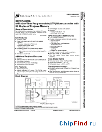 Datasheet COP87L88RGN-XE manufacturer National Semiconductor