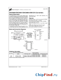 Datasheet DAC0806LCJ manufacturer National Semiconductor