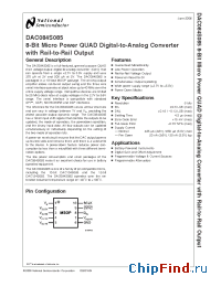 Datasheet DAC084S085EVAL manufacturer National Semiconductor