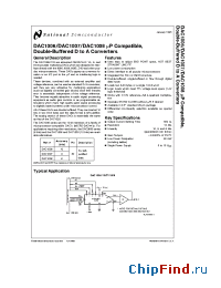 Datasheet DAC1006LCWM manufacturer National Semiconductor