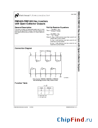 Datasheet DM5405 manufacturer National Semiconductor