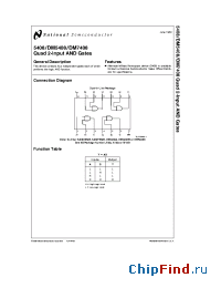 Datasheet DM5408 manufacturer National Semiconductor