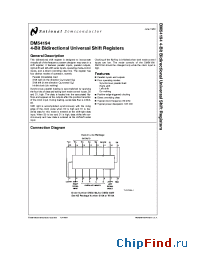 Datasheet DM54194 manufacturer National Semiconductor