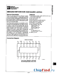 Datasheet DM54259 manufacturer National Semiconductor