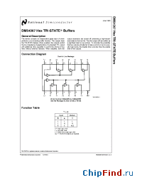 Datasheet DM54367 manufacturer National Semiconductor