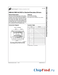 Datasheet DM5445J manufacturer National Semiconductor