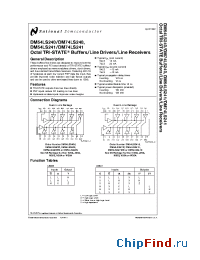 Datasheet DM54LS240E manufacturer National Semiconductor