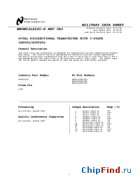 Datasheet DM54LS245E/883 manufacturer National Semiconductor