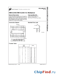 Datasheet DM54LS450 manufacturer National Semiconductor