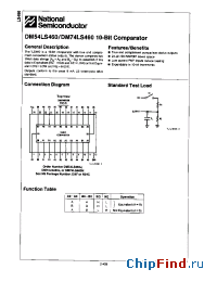 Datasheet DM54LS460 manufacturer National Semiconductor