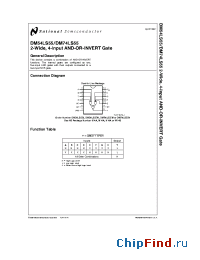 Datasheet DM54LS55 manufacturer National Semiconductor