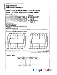 Datasheet DM54S157 manufacturer National Semiconductor