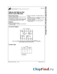 Datasheet DM64ALS08 manufacturer National Semiconductor
