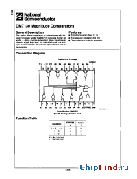 Datasheet DM7130 manufacturer National Semiconductor