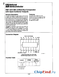 Datasheet DM7136J manufacturer National Semiconductor