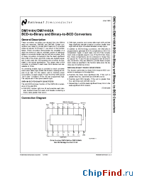 Datasheet DM74184 manufacturer National Semiconductor