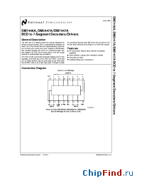 Datasheet DM7446A manufacturer National Semiconductor